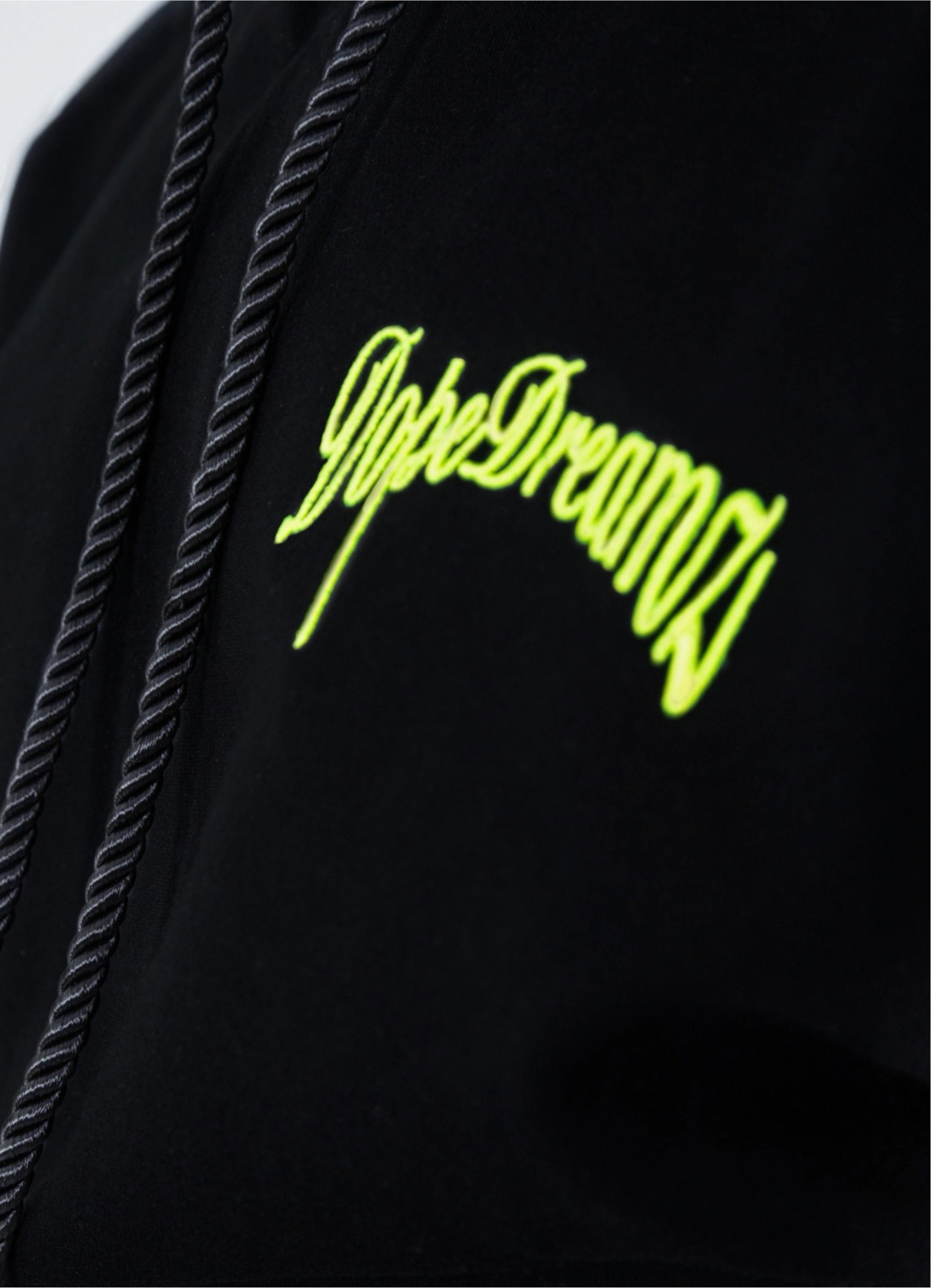 Black & Neon Green Hoodie-DopeDreamz