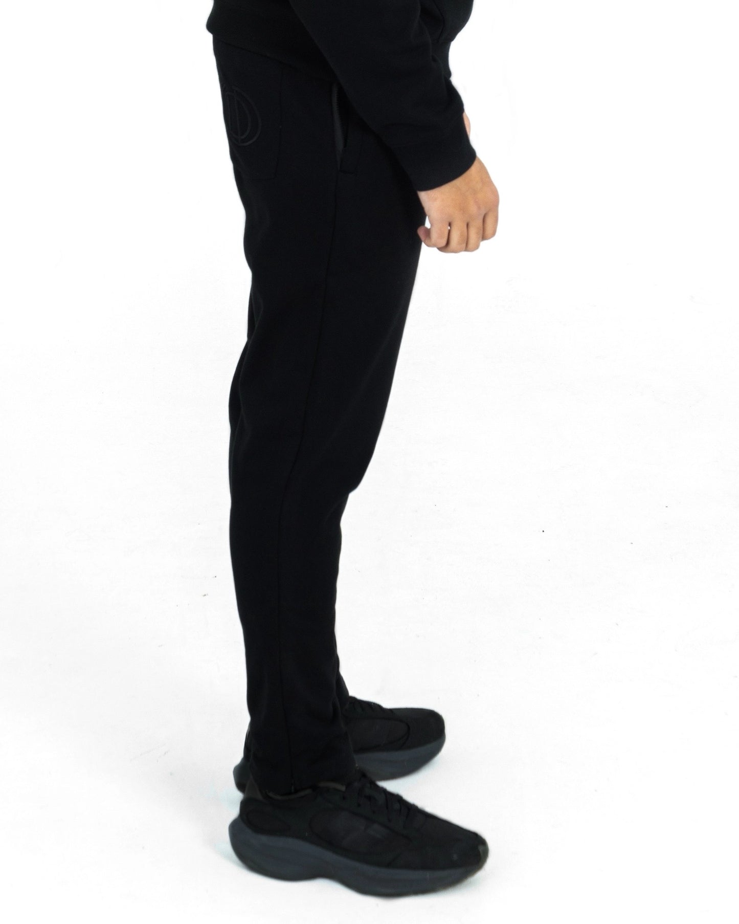 Black Tracksuit Pants-DopeDreamz