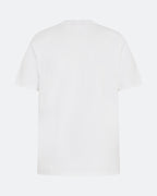 Back view of white DopeDreamz t-shirt on light background
