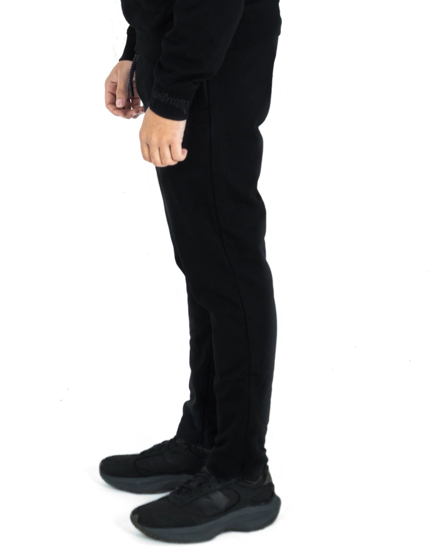 Black Tracksuit Pants-DopeDreamz