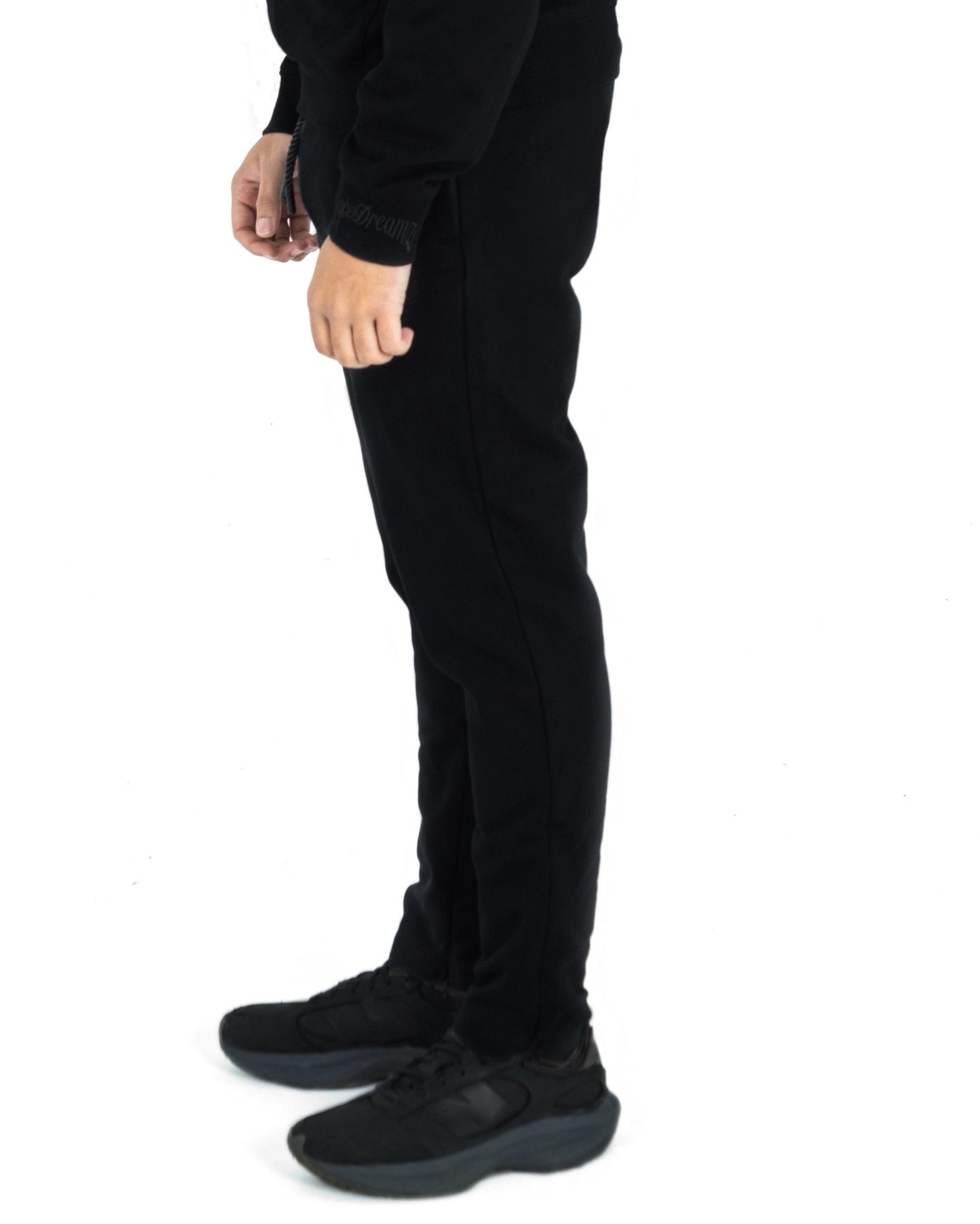Black Tracksuit Pants-DopeDreamz