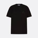     Black DopeDreamz Interlude Noir T-shirt front view with black embroidered DDZ logo