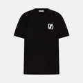     Black DopeDreamz Interlude Noir T-shirt front view with white embroidered DDZ logo